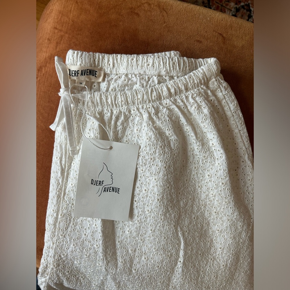 NWT Djerf Avenue Broderie Pants size M